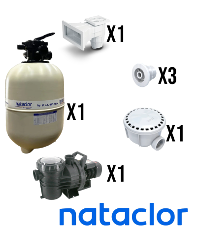 Kit para piscinas de hormigón 30.000 litros