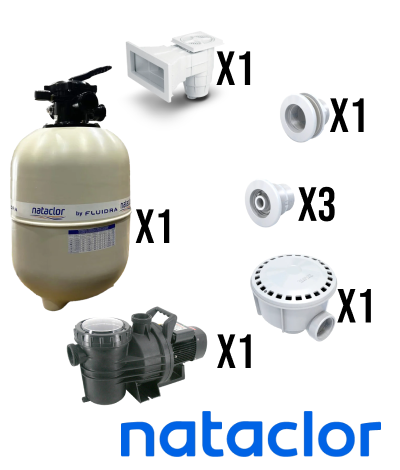 Kit para piscinas de hormigón 50.000 litros