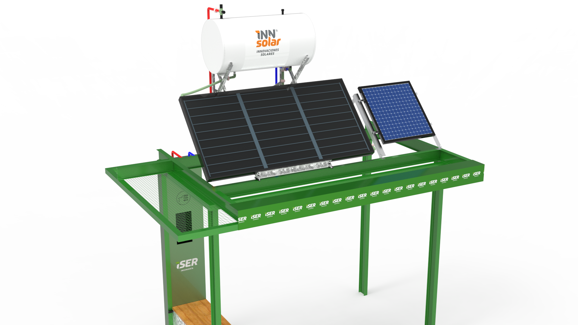 ESTACIÓN SOLAR según Proyecto de La Provincia de Santa Fe con sistema fotovoltaico para carga de celulares e iluminación - Imagen 7