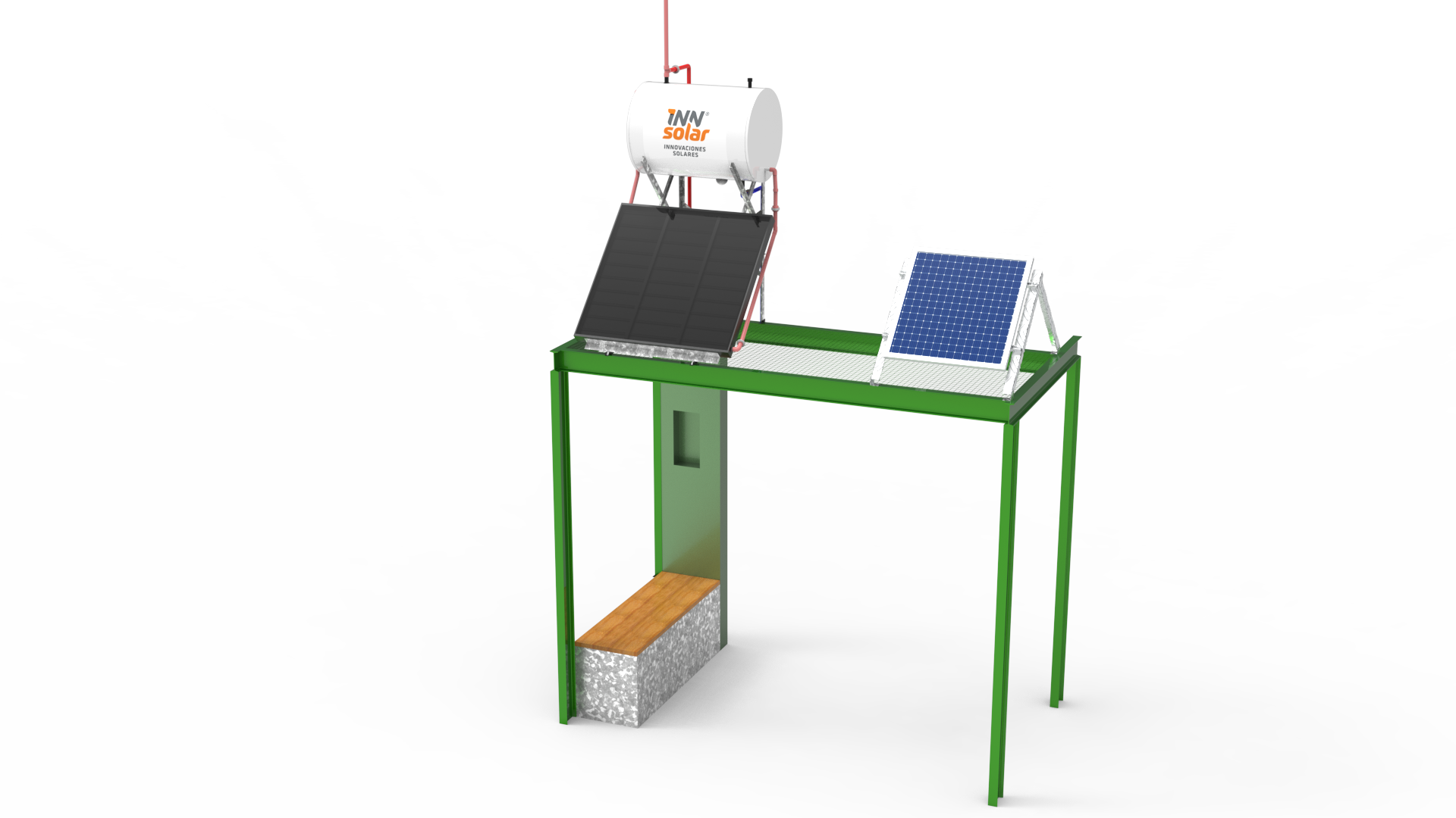 ESTACION SOLAR COMPLETA – 100 LITROS. - Imagen 2